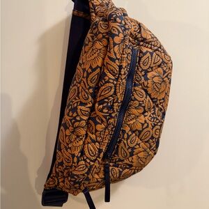 Vera Bradley Orange and Black Floral Belt Bag